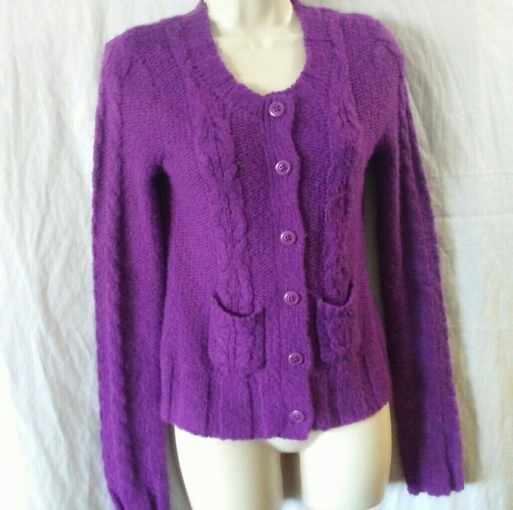 Fossil Knit Sweater Button Closure Long Sleeves W… - image 3